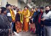 Dy Mayor, Poornima Sharma along with others posing for a photograph at Jammu on Thursday.
