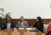 Union Minister Dr Jitendra Singh with a delegation of "All Manipur Dalit Development Association", at New Delhi on Thursday.