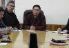CEC, LAHDC, Leh Jamyang Tsering Namgyal chairing meeting of district officers on Thursday.