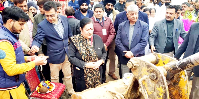 Principal GMC Jammu, Dr Sunanda Raina and other doctors during start of construction work of Bone & Joint Hospital within the premises of CD & TB Hospital, Jammu. Principal GMC Jammu, Dr Sunanda Raina and other doctors during start of construction work of Bone & Joint Hospital within the premises of CD & TB Hospital, Jammu.