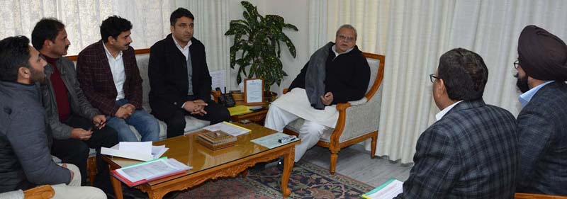 Governor interacting with a delegation on Friday. Governor interacting with a delegation on Friday.