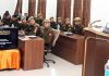 Retd DGP Dr Ashok Bhan delivering lecture at SKPA Udhampur.