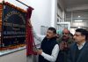 DC Kathua, Rohit Khajuria inaugurating Dialysis centre at DH, Kathua on Monday.