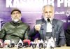 CCAK leader addressing a press conference on Friday. -Excelsior/Shakeel