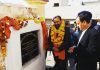 BJP MLC, Vikram Randhawa inaugurating lane & drain in Apna Vihar in Gandhi Nagar Constituency on Sunday.