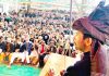 PCC chief GA Mir addressing Cong Convention at Surankot in Poonch on Monday.