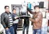 Owners of White House Showroom Kamal Kishore and Kewel Krishan launching all new chimneys for modern kitchen at Jammu.