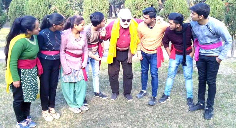 A scene from the play ‘Khushi Aas Paas’ staged at Reasi on Monday. A scene from the play ‘Khushi Aas Paas’ staged at Reasi on Monday.