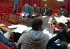 lc Chairman Haji Anayat Ali chairing a review meeting on Tuesday.