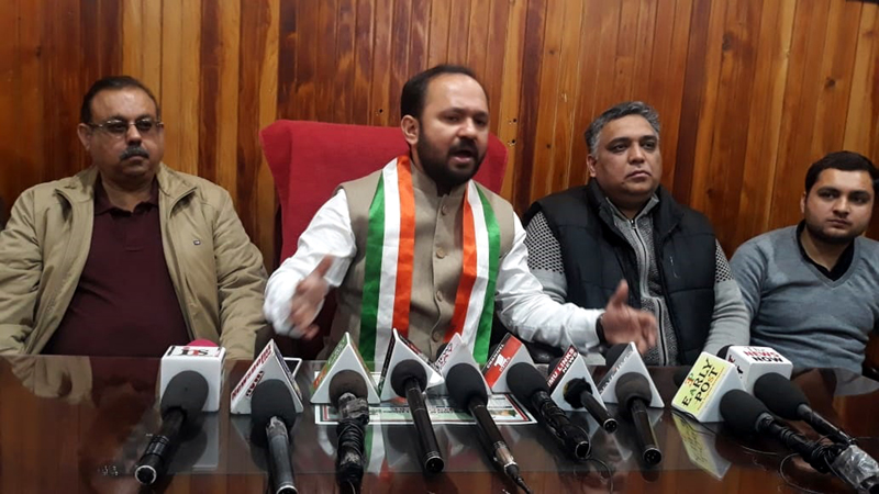 Ankur Sharma addressing a press conference at Jammu on Wednesday. Ankur Sharma addressing a press conference at Jammu on Wednesday.