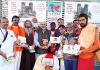 Representatives of Save Sharda Committee during a meeting at Kumbh.