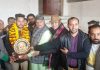 SAK Rajput Sabha honouring Manik Slathia in Jammu.
