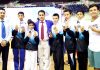 J&K Taekwondo team after winning bronze medal in Nationals at Chennai in Tamil Nadu.
