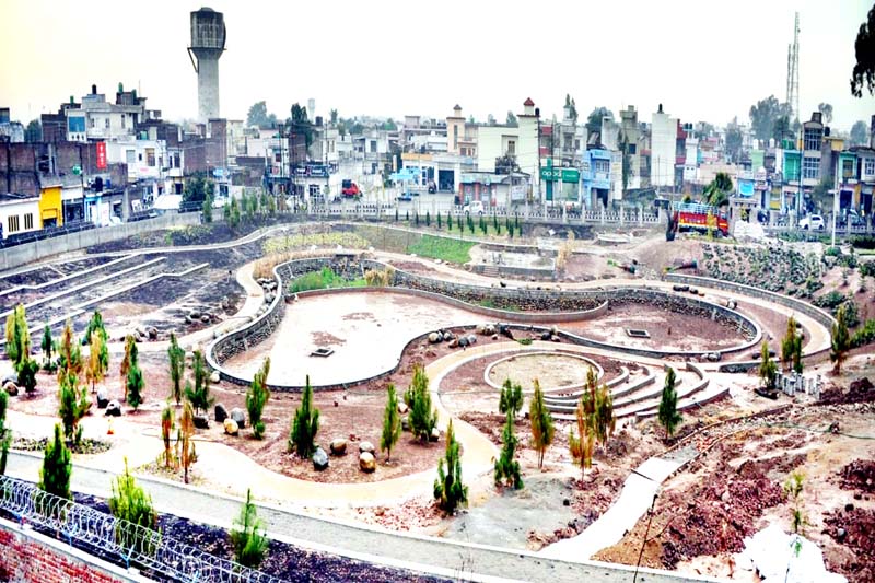 A view of ancient pond being adopted by the Birla Group at Kalibari in district Kathua. A view of ancient pond being adopted by the Birla Group at Kalibari in district Kathua.