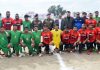 Winners posing along with dignitaries and officials at SMVDSB Sports Complex on Tuesday.
