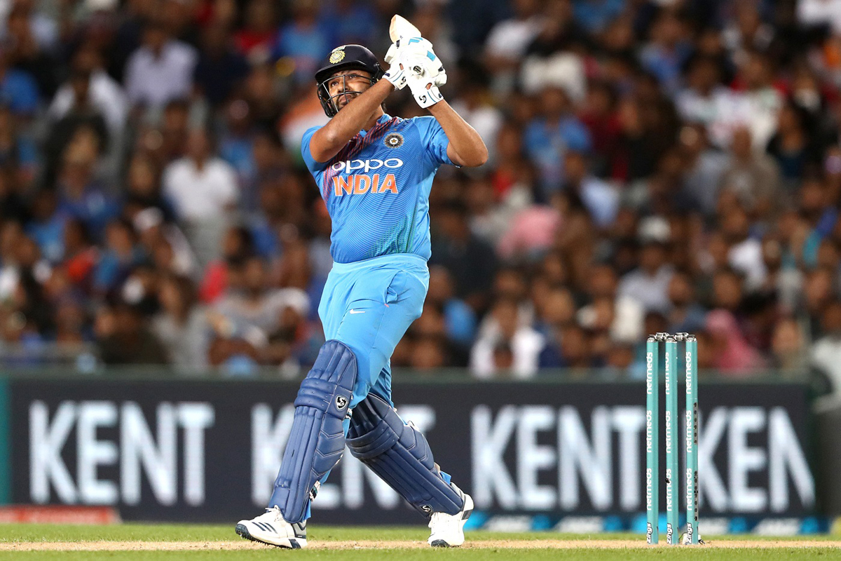 Rohit Sharma executing a big shot during 2nd T20 match against New Zealand at Auckland on Friday. Rohit Sharma executing a big shot during 2nd T20 match against New Zealand at Auckland on Friday.