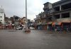 Kathua market wearing a deserted look as people observed complete bandh on Friday - Excelsior/Pardeep