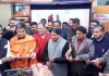 BJP leaders launching Video-Rath for J&K at party headquarters Trikuta Nagar on Wednesday.