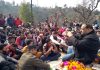Union Minister Dr Jitendra Singh during a public meeting at Basohli on Saturday. —Excelsior/Pardeep