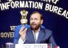 Union Minister for Human Resource Development, Prakash Javadekar addressing a press conference on Operation Digital Board, in New Delhi on Wednesday.