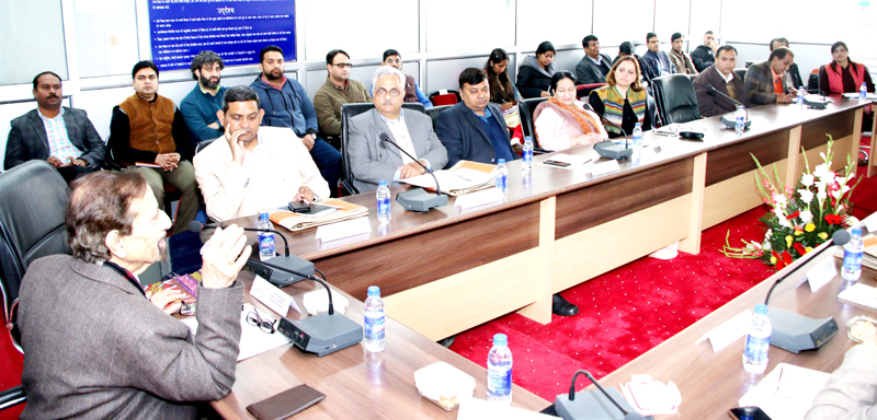 A speaker addressing a workshop for Vice Chancellors at Jammu on Friday. A speaker addressing a workshop for Vice Chancellors at Jammu on Friday.