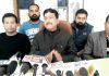 State President Young Panthers Yashpal Kundal expressing his views during media interaction.