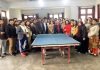 Winners of Inter College TT Championship posing along with dignitaries in Jammu.