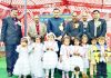 Winners of Inter College TT Championship posing along with dignitaries in Jammu.