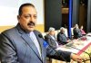 Union Minister Dr Jitendra Singh addressing the gathering after presenting annual National e-Governance Awards in different categories, at New Delhi on Wednesday.