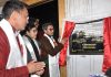CEC Leh, Jamyang Tsering Namgyal inaugurating building of Arhat Hall of Wisdom at Spituk on Wednesday.