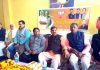 MP Jugal Kishore Sharma and former Minister, Sat Sharma at a party programme at Jammu on Wednesday.
