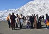 Members of Committee on Ladakh Division during their visit to Kargil on Saturday. -Excelsior/Basharat Ladakhi