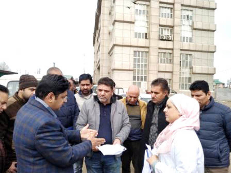 ERA CEO, Dr. Raghav Langer inspecting site of additional block of Lal Ded Maternity Hospital in Srinagar. ERA CEO, Dr. Raghav Langer inspecting site of additional block of Lal Ded Maternity Hospital in Srinagar.