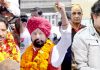 Dr Farooq Abdullah, Vikramaditya Singh, Raman Bhalla, Ch Lal Singh, Khalid Jehangir, Prof Bhim Singh and Tilak Raj Bhagat filing their nomination papers on Monday.