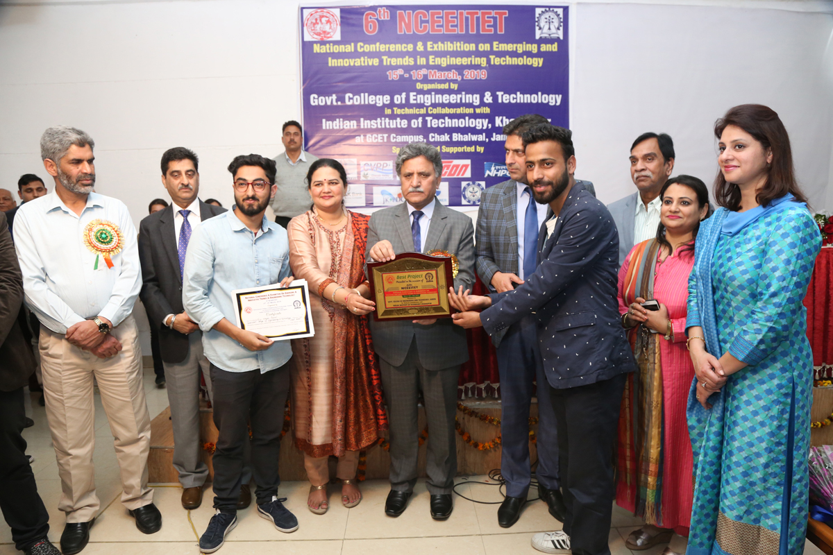 Advisor K A Ganai presenting mementoes at GCET Jammu on Saturday. Advisor K A Ganai presenting mementoes at GCET Jammu on Saturday.