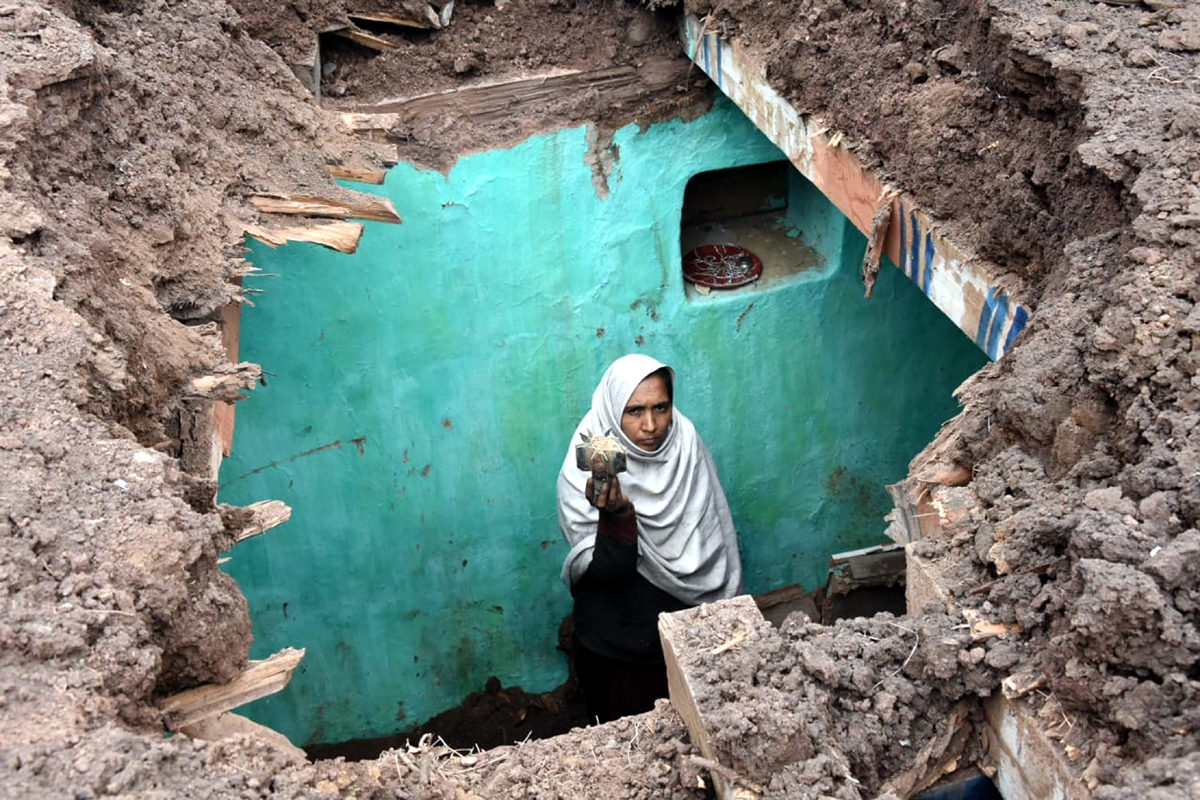 A house extensively damaged in Mendhar sector on Friday. -Excelsior/Rahi Kapoor A house extensively damaged in Mendhar sector on Friday. -Excelsior/Rahi Kapoor