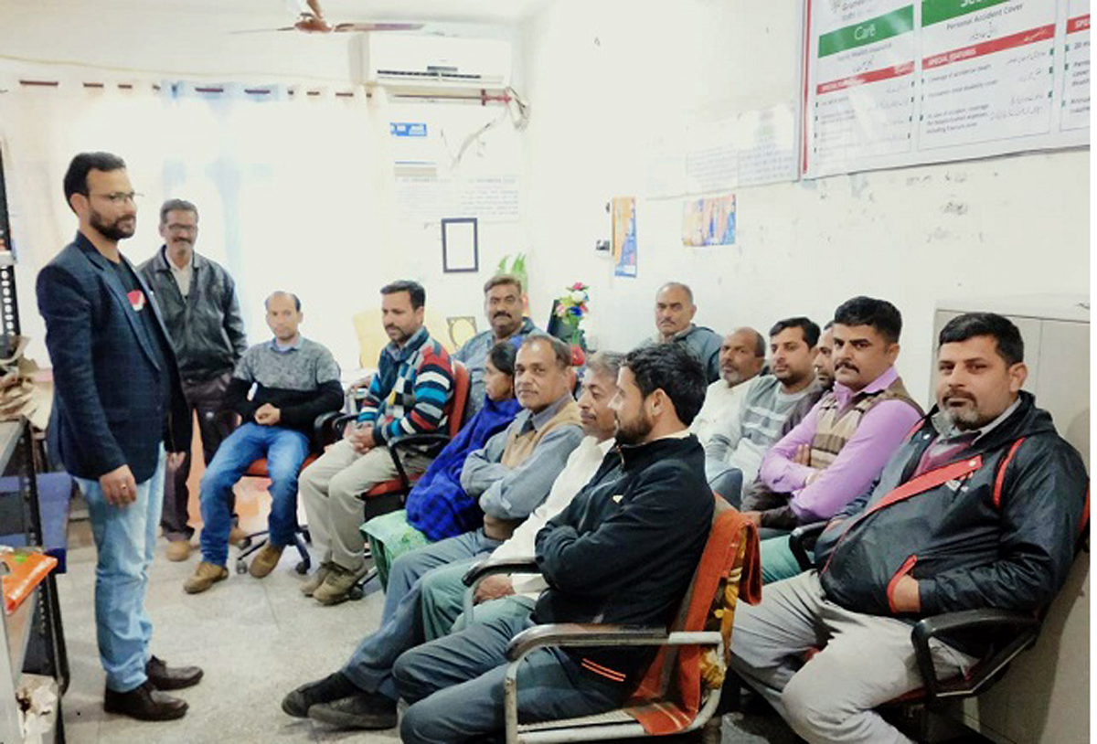 Representatives of J&K Grameen Bank during village level programmes. Representatives of J&K Grameen Bank during village level programmes.