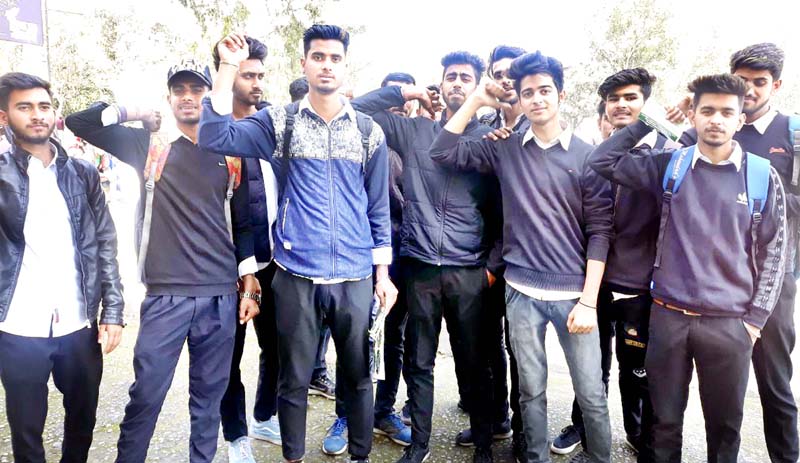 NSF activists protesting against CUJ on Monday. NSF activists protesting against CUJ on Monday.