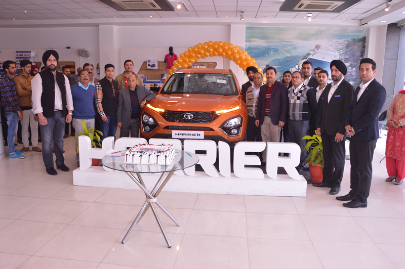 Officials of Fairdeal Motors and Tata Motors during launch of 'Harrier' in Jammu on Wednesday. Officials of Fairdeal Motors and Tata Motors during launch of 'Harrier' in Jammu on Wednesday.