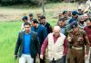 Chief Secretary BVR Subrahmanyam during visit to Nowshera sector on Friday.