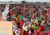 Prime Minister Narendra Modi addressing a mammoth election rally at Dhoomi in Akhnoor on Thursday. -Excelsior/Rakesh