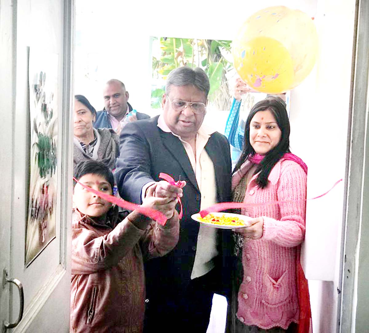 Dr Sanjay Gupta (HoD Skin and VD ASCOMS Jammu) inaugurating a pre-school at Channi Himmat in Jammu. Dr Sanjay Gupta (HoD Skin and VD ASCOMS Jammu) inaugurating a pre-school at Channi Himmat in Jammu.