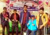 J&K Para archers posing for a photograph after claiming medals in National Championship.