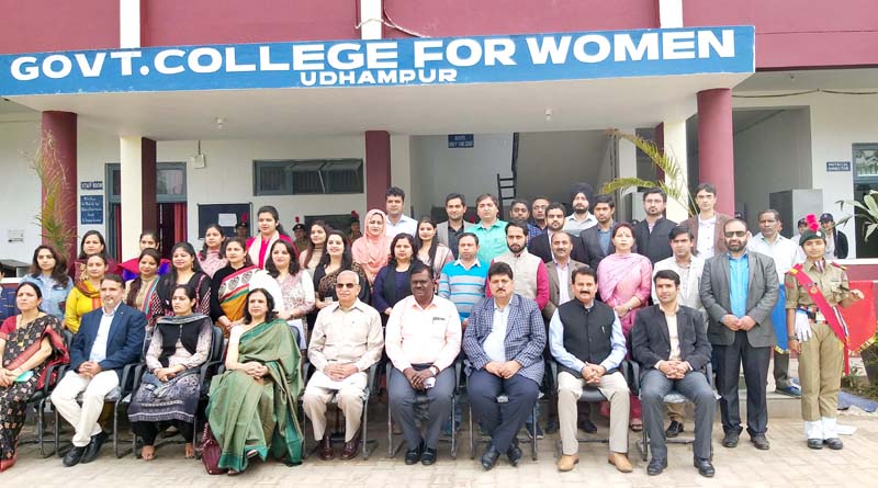 NAAC Peer Team with faculty members and staff of GCW Udhampur. NAAC Peer Team with faculty members and staff of GCW Udhampur.