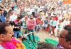 Union Minister Dr Jitendra Singh campaigning in various areas of Kathua Assembly segment, on Wednesday.