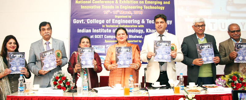 Dignitaries releasing conference souvenir during inaugural of NCEEITET on Friday. Dignitaries releasing conference souvenir during inaugural of NCEEITET on Friday.