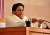 BSP supremo Mayawati addresing party executive meeting at party office in Lucknow on Sunday. (UNI)
