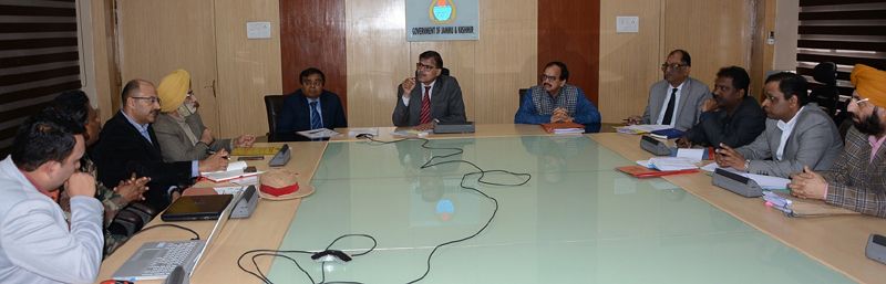 Advisor Vijay Kumar chairing a meeting on Wednesday. Advisor Vijay Kumar chairing a meeting on Wednesday.