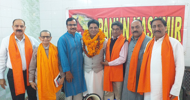 PK leaders during a meeting at Jammu on Sunday. PK leaders during a meeting at Jammu on Sunday.