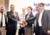 NHPC, Director Projects, Ratish Kumar receiving award at Mumbai.